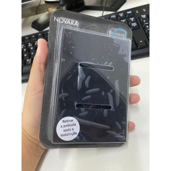 Placa p/ 2 Interruptores 4x2 - Novara Glass Preto Brilhante Placa p/ 2 Interruptores 4x2 - Novara Glass Preto Brilhante